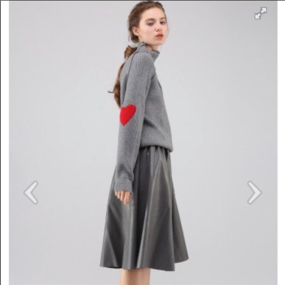 Chicwish heart and soul patch sweater. - Picture 2 of 6